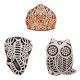 Set of 3 Piece New Mix Wooden Printing Blocks